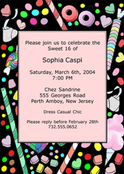 Sweet 16 Invites, Sweet Sixteen Party Invitations