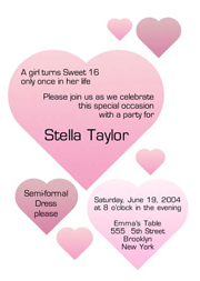 Sweet 16 Invites, Sweet Sixteen Party Invitations