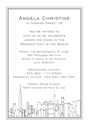 Sweet 16 Invites, Sweet Sixteen Party Invitations