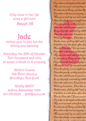 Sweet 16 Invites, Sweet Sixteen Party Invitations