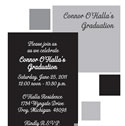 Black and White Theme Party Invitations