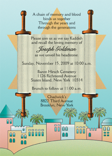 Unveiling Ceremony Announcement