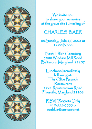 Unveiling Ceremony Announcement