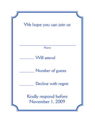 Response Card