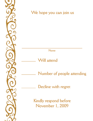 Response Card