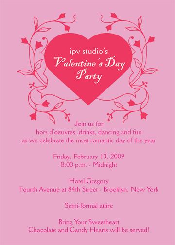 Valentines Party Invitation