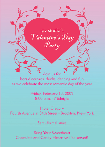 Valentines Party Invitation