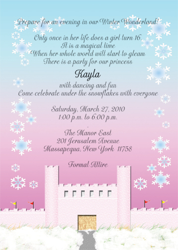 Winter Theme Invitation
