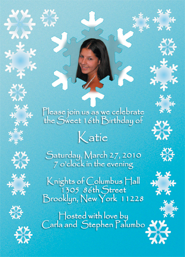 Winter Theme Invitation