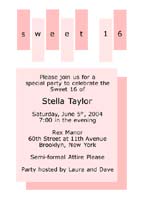 Sweet Fifteen Invitation