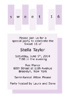 Sweet Fifteen Invitation