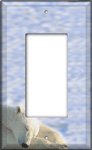 Single Decorated Rocker Light Switch Cover