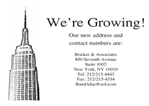 New Address Moving Card