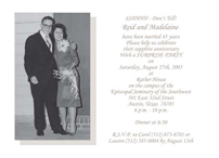 45th Wedding Anniversary Party Invitation