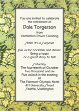 Retirement Party Invitation Retirement Party Invitation