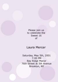 Sweet Fifteen Invitation