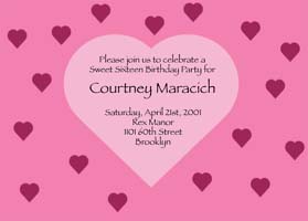 Sweet Fifteen Invitation