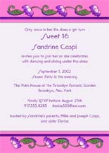 Sweet Fifteen Invitation