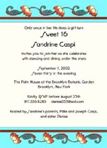 Sweet Fifteen Invitation