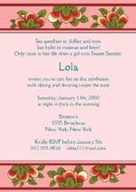 Sweet Fifteen Invitation