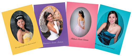 Assorted Sweet 16 Party Invitations
