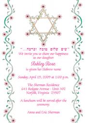Baby Naming Invitation