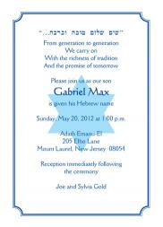 Baby Naming Invitation