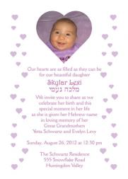 Baby Naming Invitation