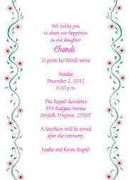 Namkaran Baby Naming Invitation