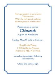 Namkaran Baby Naming Invitation