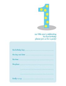 Children's Birthday Party Invitation - KBIF-03
