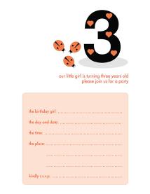 Children's Birthday Party Invitation Children's Birthday Party Invitation - KBIF-09