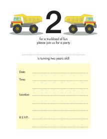 Children's Birthday Party Invitation Children's Birthday Party Invitation - KBIF-12