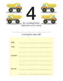 Children's Birthday Party Invitation Children's Birthday Party Invitation - KBIF-14