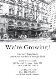 New Business Announcement