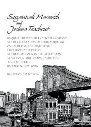 New York City Theme Party Invitation