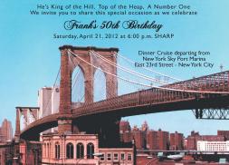 New York City Theme Party Invitation