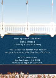 New York City Theme Party Invitation