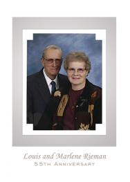 55th Wedding Anniversary Party Invitation