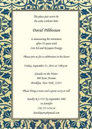 Retirement Party Invitation Template - RPIT-21_5x7