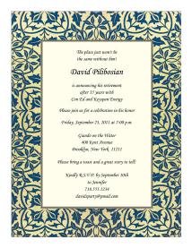 Retirement Party Invitation Template - RPIT-21