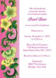 Unveiling Ceremony Announcement