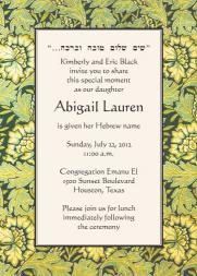Baby Naming Invitation
