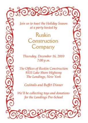 Christmas Party Invitation, CPIT-08