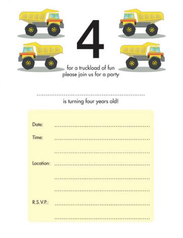 Children's Birthday Party Invitation - KBIF-14
