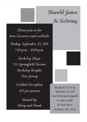 Retirement Party Invitation - RPIT-13_5x7