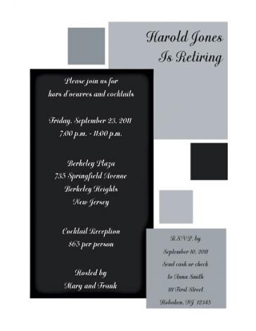 Retirement Party Invitation - RPIT-13