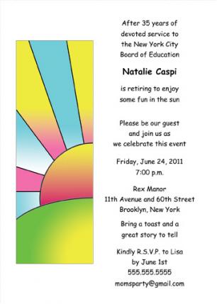 Retirement Party Invitation - RPIT-19_5x7