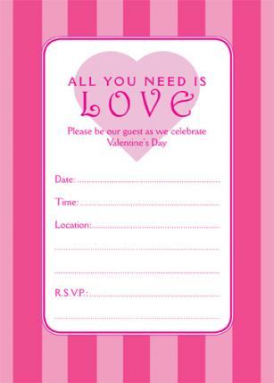 Valentines Day Party Invitation, VPIT-01