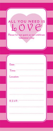 Valentines Day Party Invitation, VPIT-01_No10